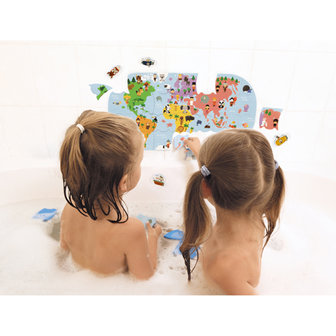 Badspeelgoed Puzzel Wereldkaart / Janod