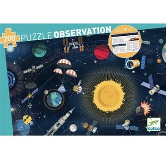 Observatie Puzzel Ruimtevaart (200 st.) / Djeco 1