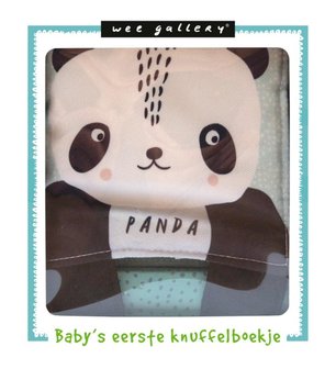 Stoffen knuffelboekje Panda. 0+ / Wee Gallery Ploegsma 1
