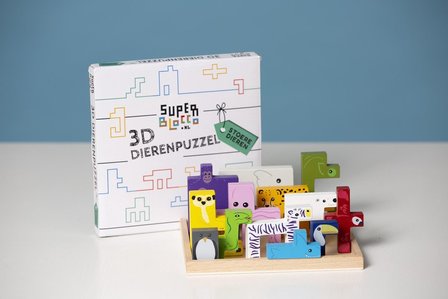 Stoere Dieren 3D puzzel / SuperBlocco