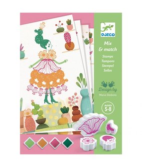 MIX &amp; MATCH STAMPS - Flower  girls / Djeco