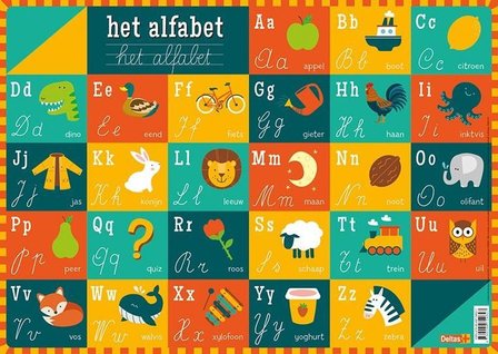 Educatieve onderlegger - Het alfabet