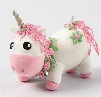 DIY Kit Unicorn Baby Blanca knutselset