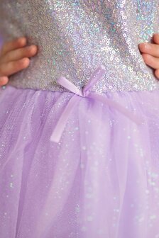 Sequins Princess jurk, Lila (5-6 jaar) / Great Pretenders