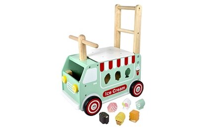 Houten Loop/duwwagen Ice Cream / I&#039;m Toy