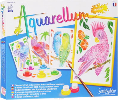 Schilderset aquarelverf junior Papagaaien / Aquarellum