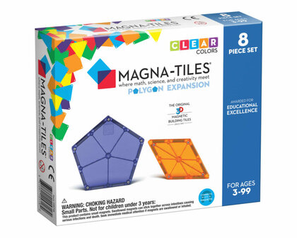 Polygons 8 stuks uitbreidingsset / Magna-Tiles