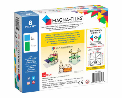 Rectangles 8 stuks uitbreidingsset / Magna-Tiles