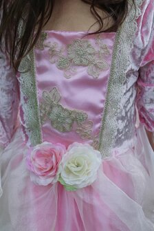 Pink Rose Princess Dress (7-8 jaar) / Great Pretenders