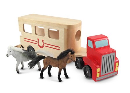 houten paarddentraikler met paardjes
