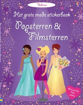 Het grote mode stickerboek: Popsterren &amp; Filmsterren. 4+ / Usborne