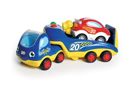 Rocco&#039;s racewagen met oplegger/WOW Toys 4