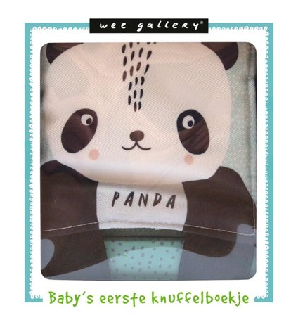 Stoffen knuffelboekje Panda. 0+ / Wee Gallery Ploegsma 1
