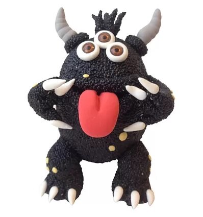DIY Kit Zwart Monster knutselset / Foam Clay