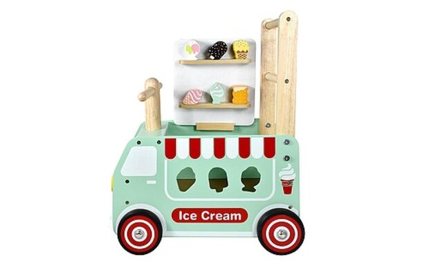 Houten Loop/duwwagen Ice Cream / I'm Toy