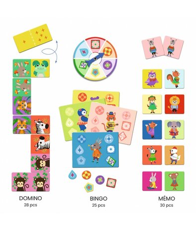 Bingo Memo Domino - Les ptits copains / Djeco