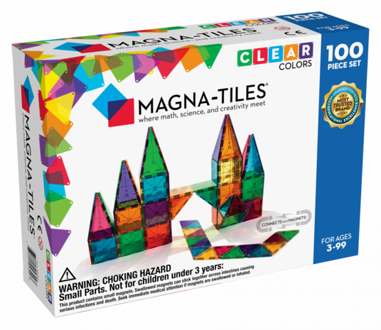 Clear Colors 100 Piece Set / Magna-Tiles