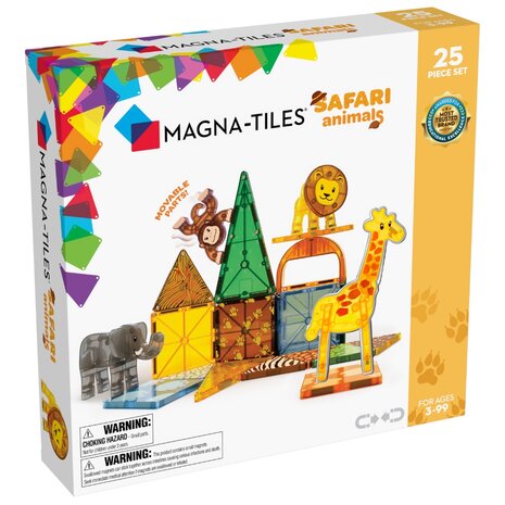 Safari animals - 25-Piece Set / Magna-Tiles