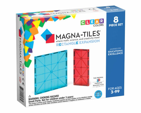 Rectangles 8 stuks uitbreidingsset / Magna-Tiles 1
