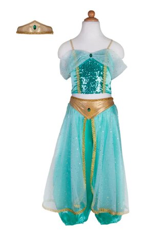 Jasmine Princess verkleed Set (5-6 jaar) / Great Pretenders