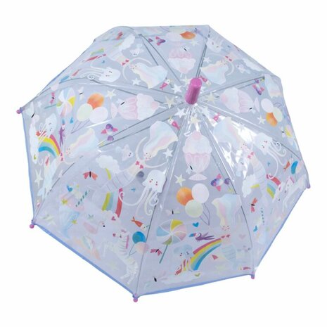 Kleurveranderende paraplu Fantasy Clear / Floss & Rock