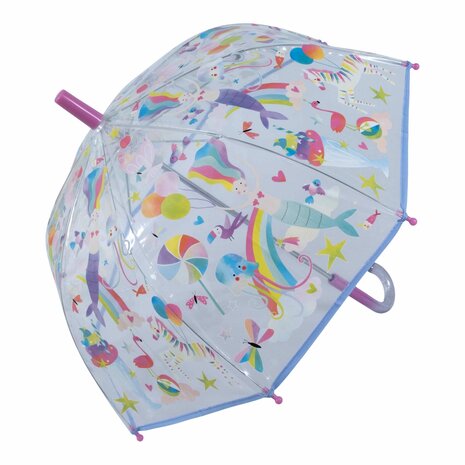Kleurveranderende paraplu Fantasy Clear / Floss & Rock