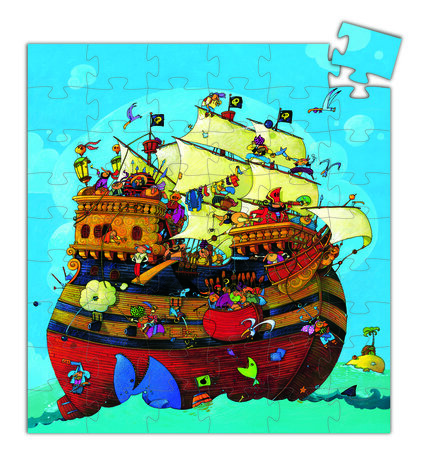 Puzzel Piratenschip kapitein Roodbaard (54 st.) / Djeco