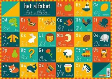 Educatieve onderlegger - Het alfabet / Deltas