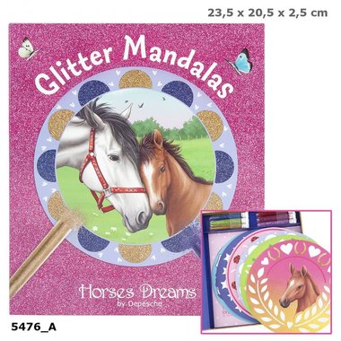 Horses Dreams glitter mandala Creative set / Miss Melody