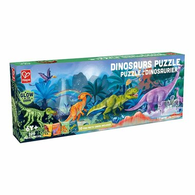 Dinosaurus puzzel Glow in the Dark (200 st) / Hape