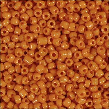 Rocailles kralen, d 3 mm, orange