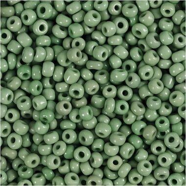 Rocailles kralen, d 3 mm, green