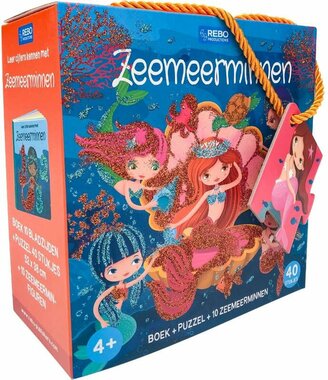 Zeemeerminnen - Boek en Puzzel (40 st) / Rebo